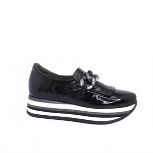 NEW SOFTWAVES women's adaya platform shoes in black venise